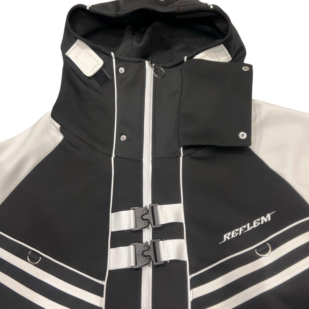 (￣∀￣)『REFLEMレフレム』サイバー切替ハイネックジャージパーカー
