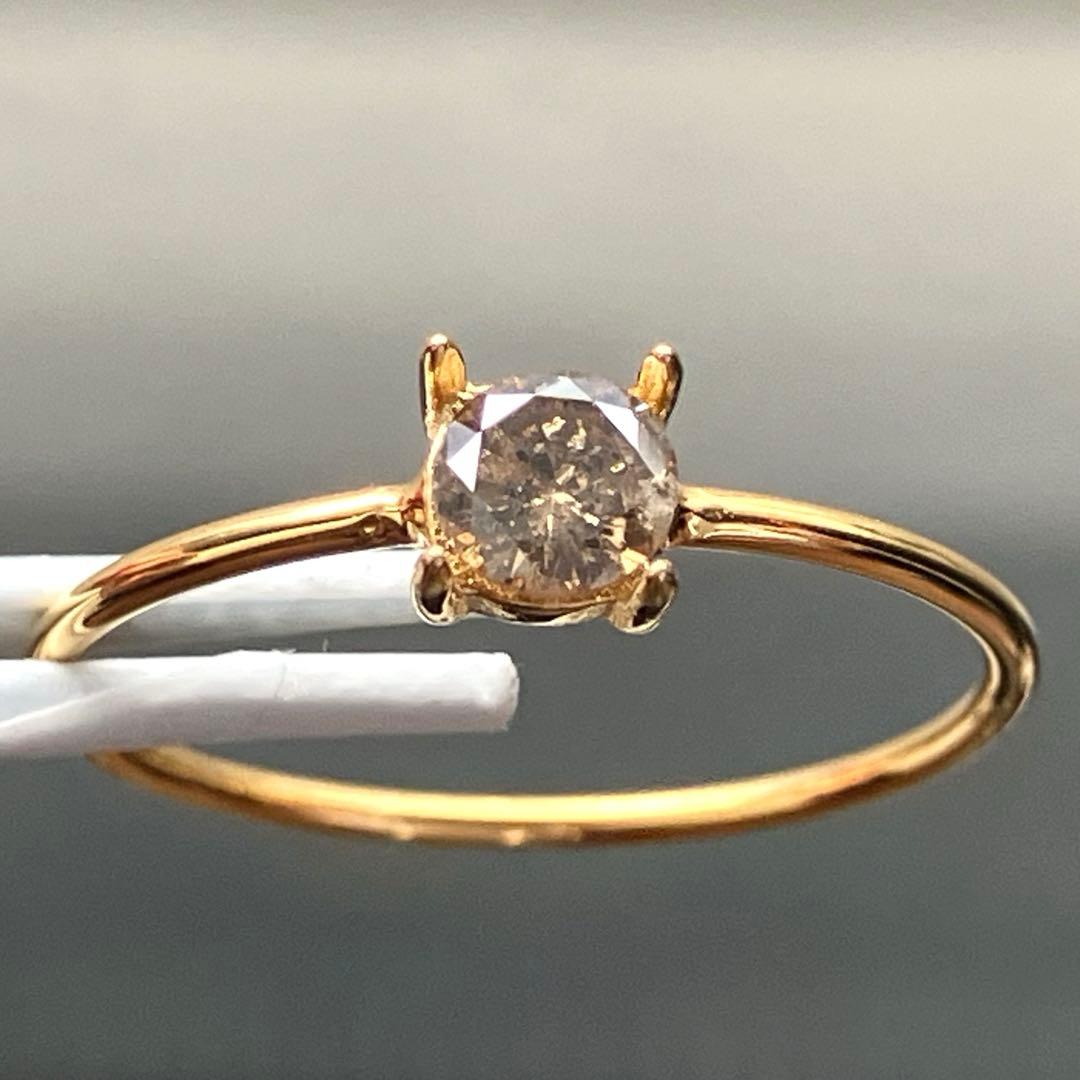 【むむさまご確認用】ブラウンダイヤモンドのファセットリング260110