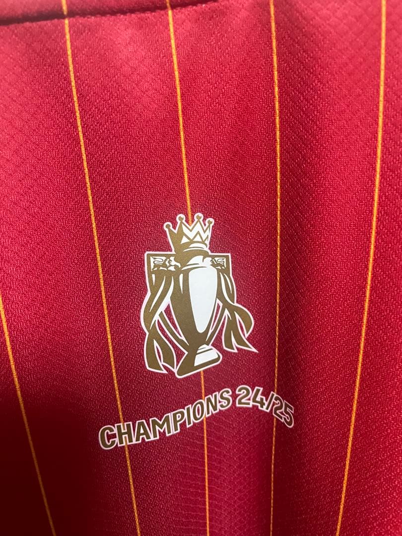 リーグ優勝　リヴァプール　24-25 ジョタ　ホームユニフォーム　ポルトガル代表