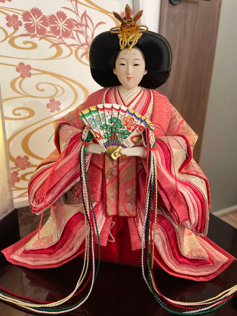 こ*ん様 ひな人形 おしゃれ コンパクト モダン 立雛 雛人形 立ち雛 たちびな