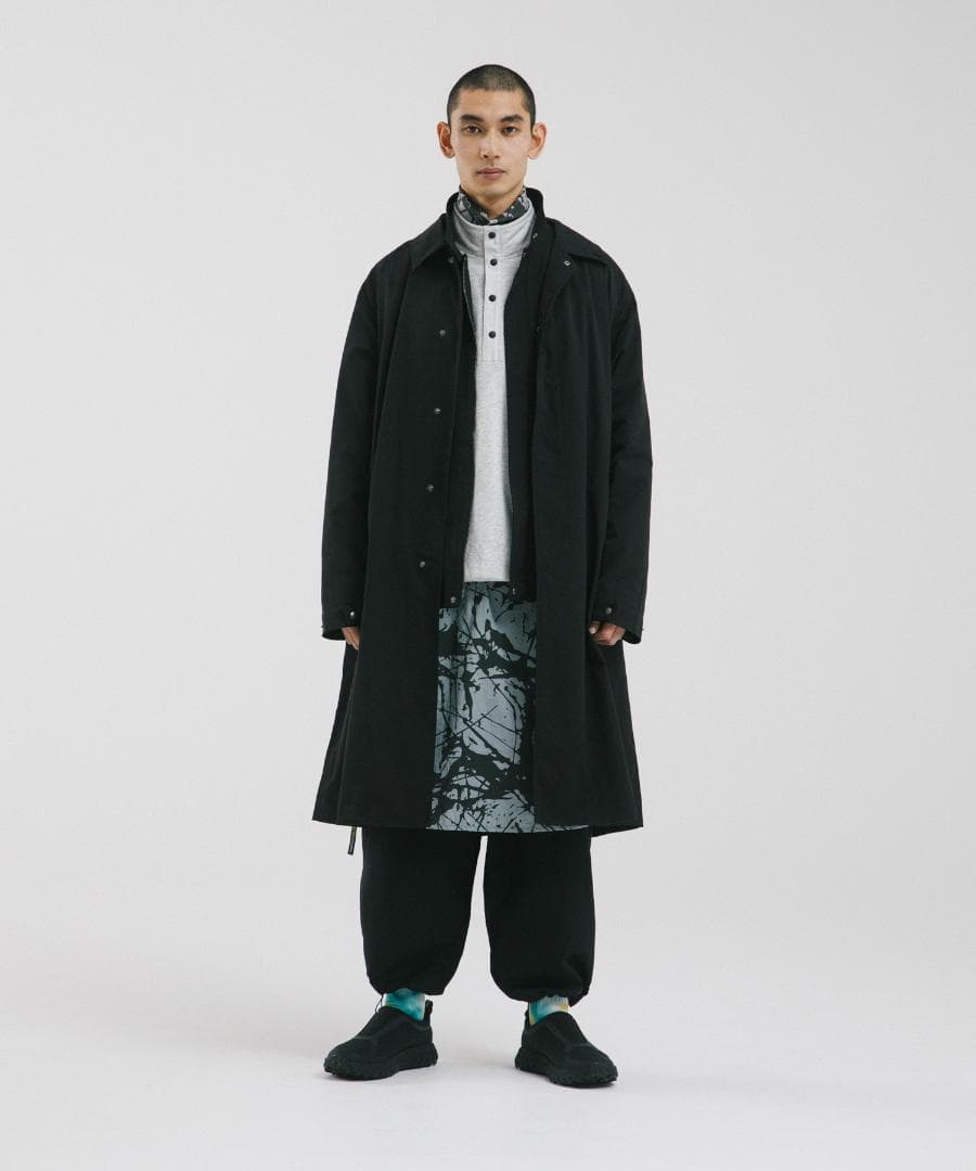 URBAN RESEARCH EKAL 26年春新作 ステンカラーコート 黒 M