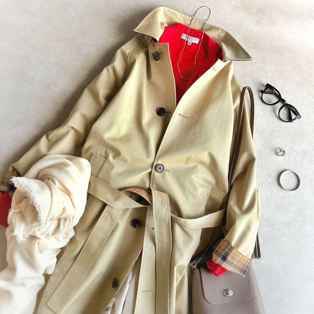 美品▲定価7.5万▲TICCA ティッカ//リバーシブルステンカラーコート