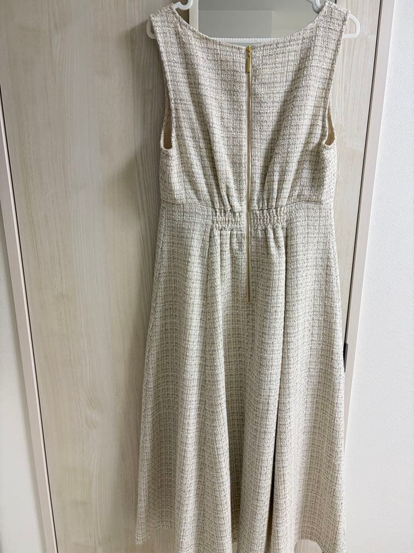 プロポーションボディドレッシング　ミックスツイードロングジャンスカ