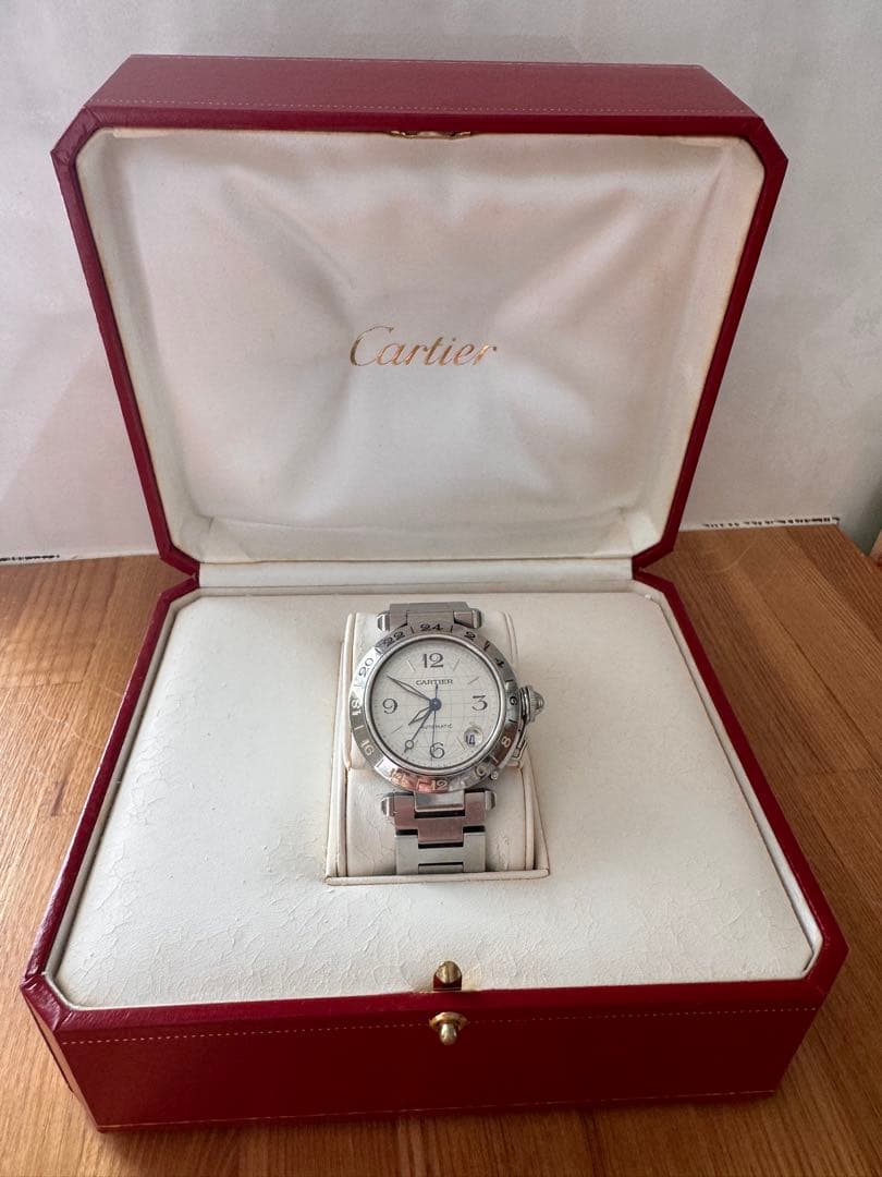 カルティエ パシャC メリディアン GMT 自動巻き時計 Cartier