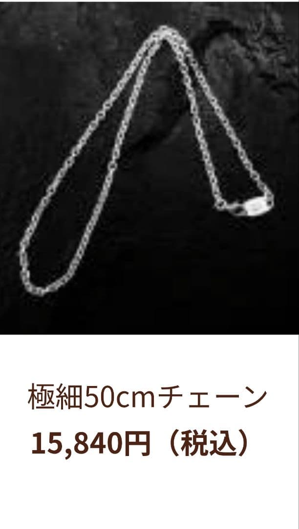 美品アリゾナフリーダム50cm極細チェーン　ネックレス