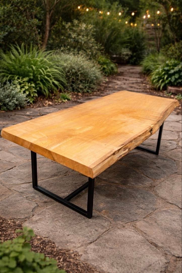 [脚付き]栓 一枚板　ダイニングテーブル