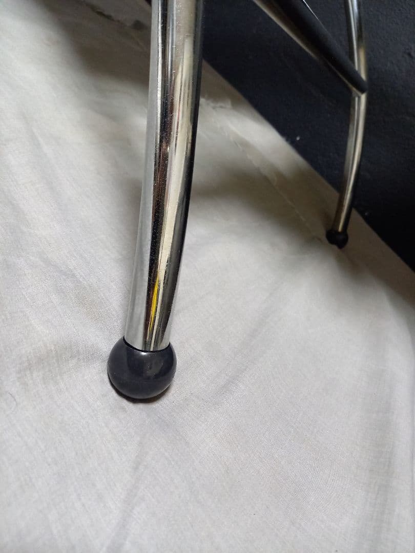 1970's　スペースエイジ　パーソナル　チェア　ポストモダン　ブラック　メタル