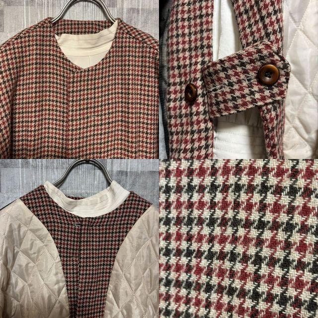 【11.5万円】mister it. リバーシブル2WAY中綿キルティングコート