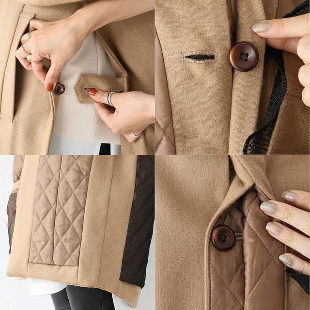 【11.5万円】mister it. リバーシブル2WAY中綿キルティングコート