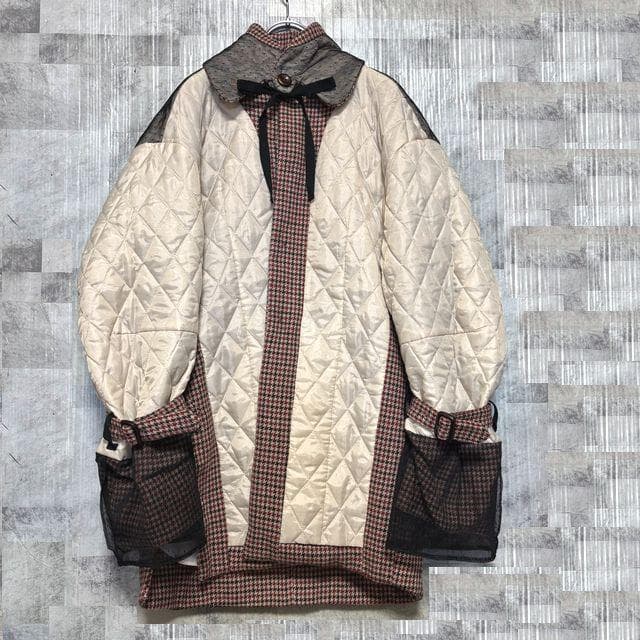 【11.5万円】mister it. リバーシブル2WAY中綿キルティングコート