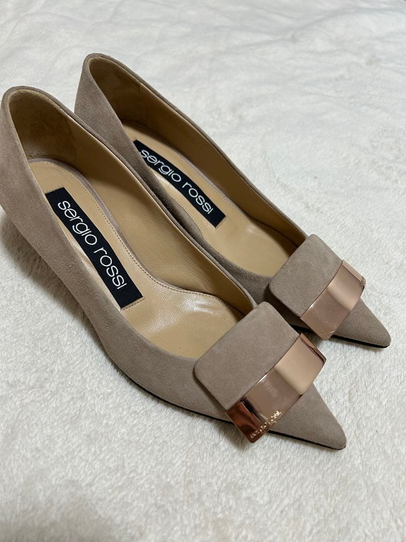 Sergio Rossi セルジオロッシsr1ベージュパンプス　34