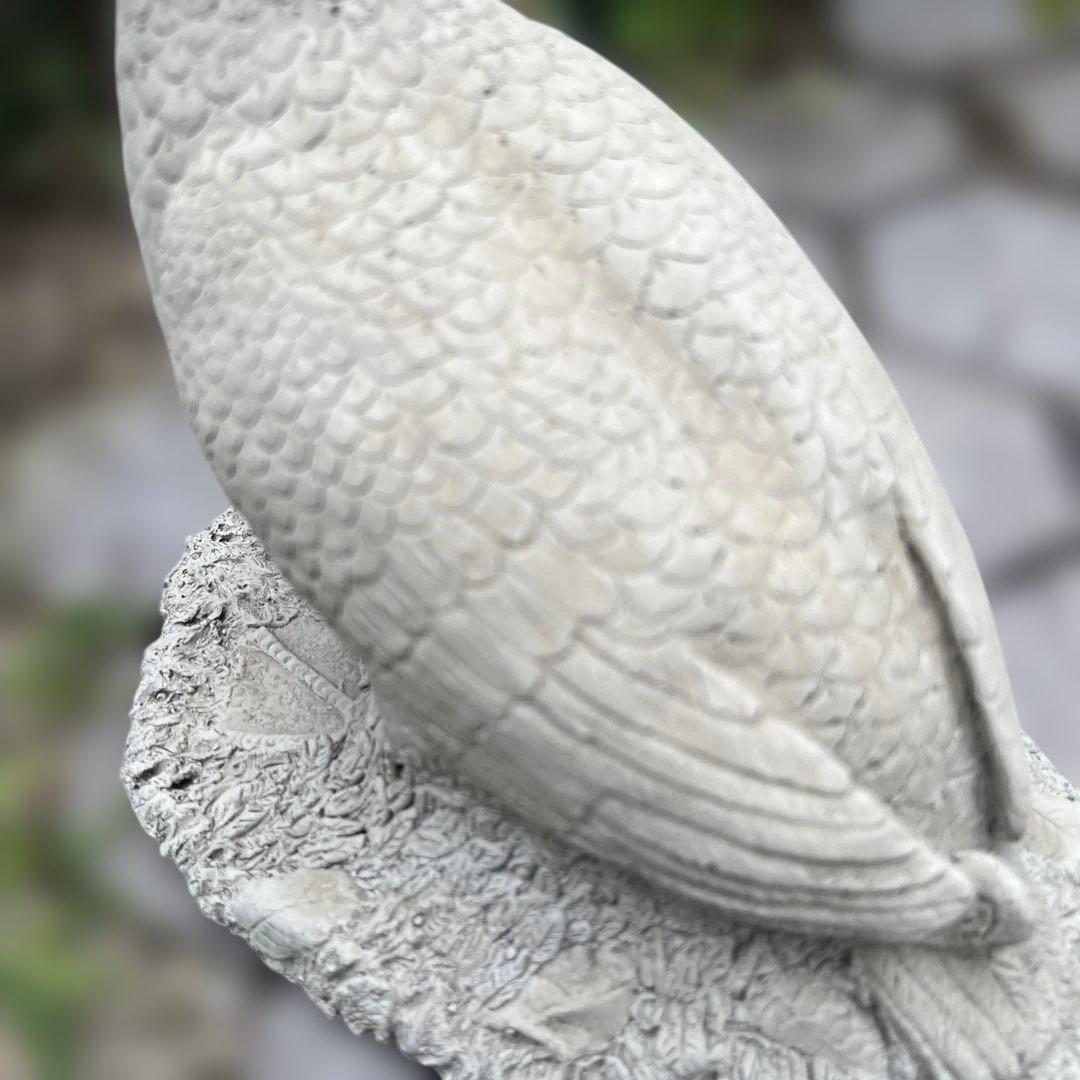 英国セメント製コールダックオーナメント グレー