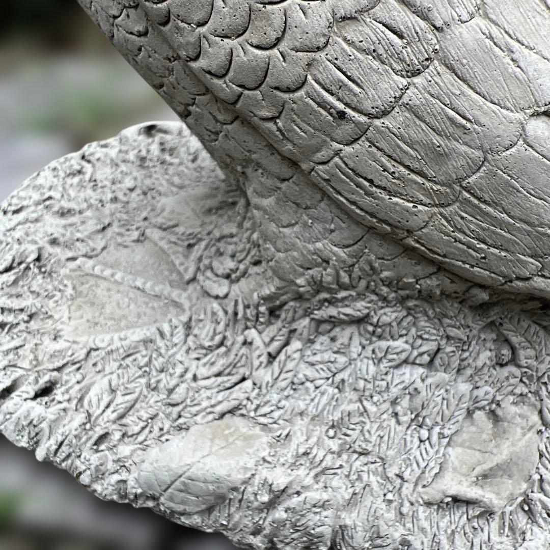 英国セメント製コールダックオーナメント グレー