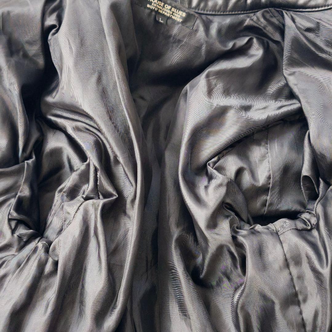 【美品 高級◎】ダウンジャケット レザー 馬革 House of Blues L