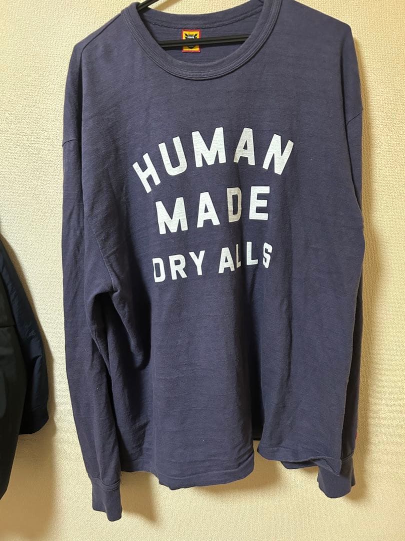 中古HUMAN MADE グラフィックロン T ネイビー2XL