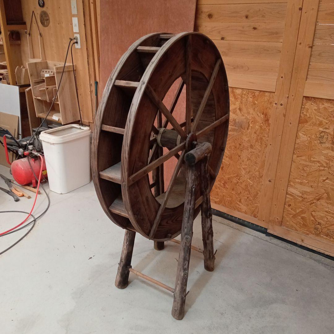 木製の車輪 水車 インテリア装飾用