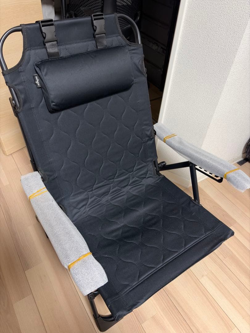 【未使用品】UJack 難燃リクライニングローチェアver2 アビスブラック