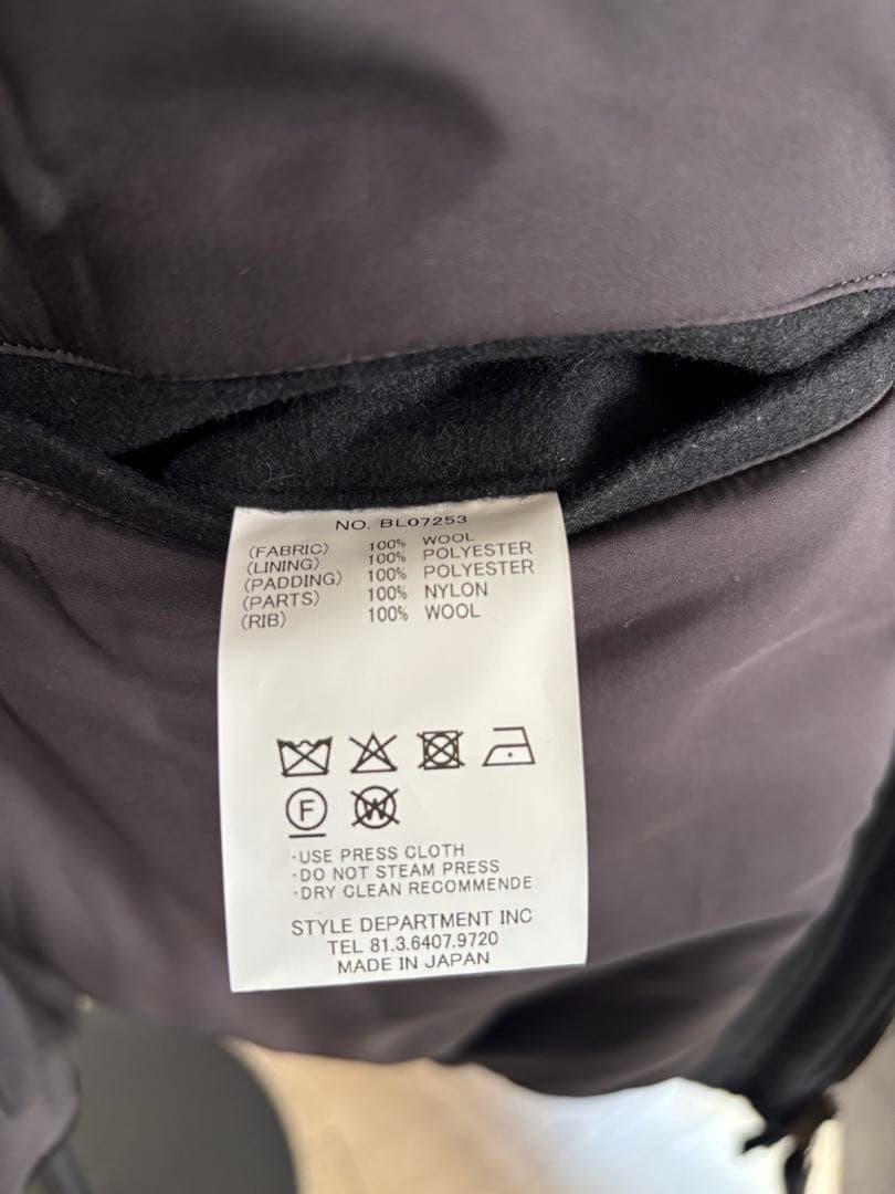 STILL BY HAND ブラック ジャケット 48