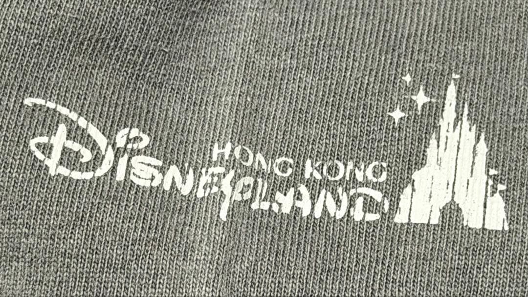 香港ディズニー限定★ズートピア2 ビッグロゴTシャツ Disney グレー XL