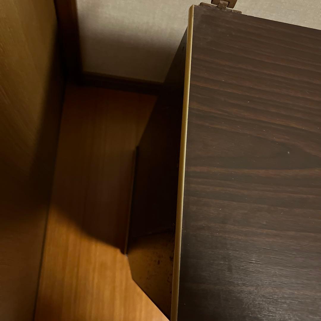 昭和レトロ　ポップな花柄　ガラス棚　二段式　ガラスケース　スペースエイジ　家具