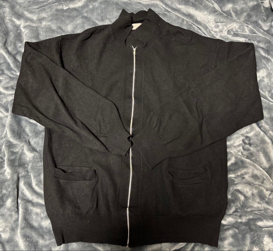 COMME des GARÇONS 黒 ジップアップカーディガン