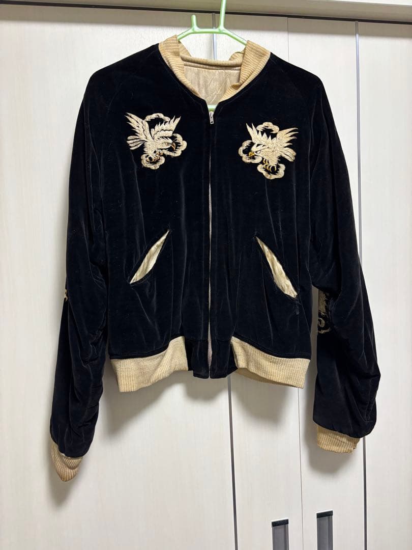 50s ビンテージスカジャン　NO1ジップ