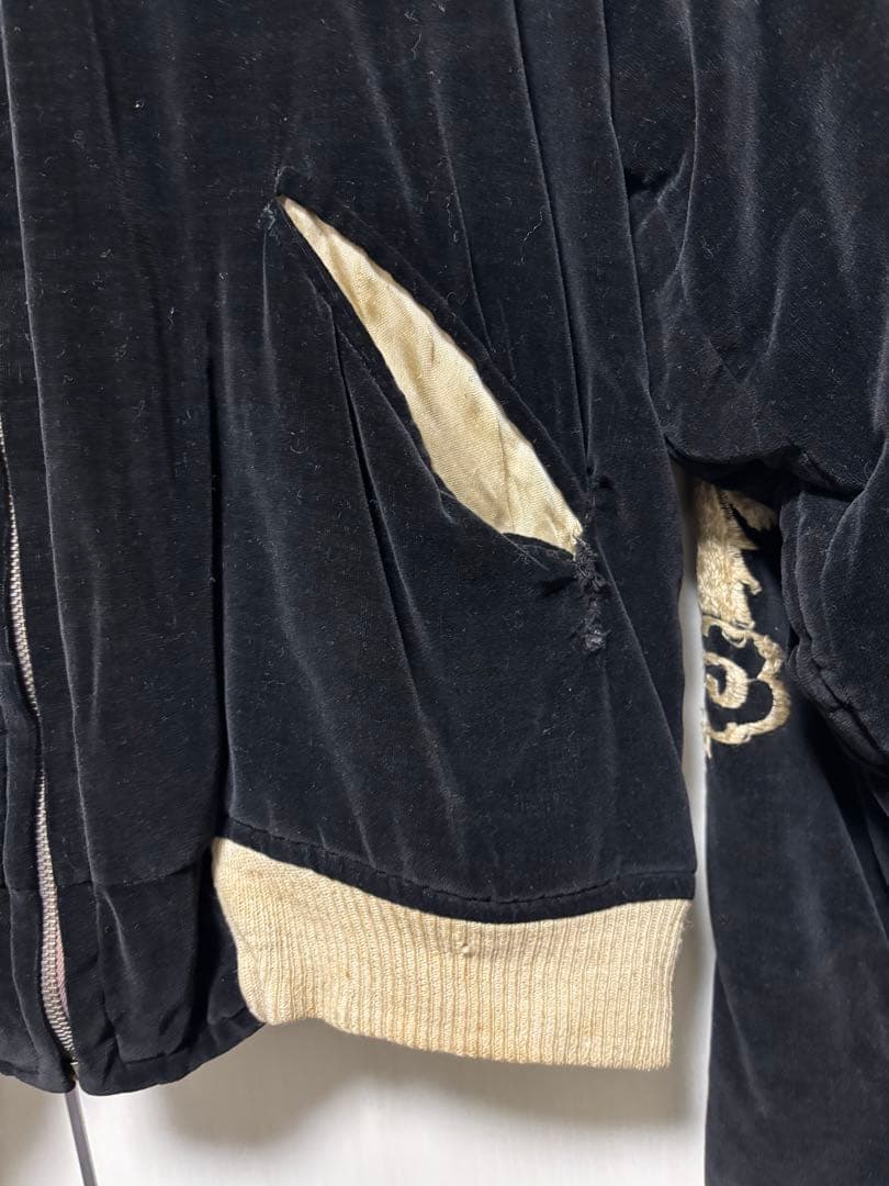 50s ビンテージスカジャン　NO1ジップ