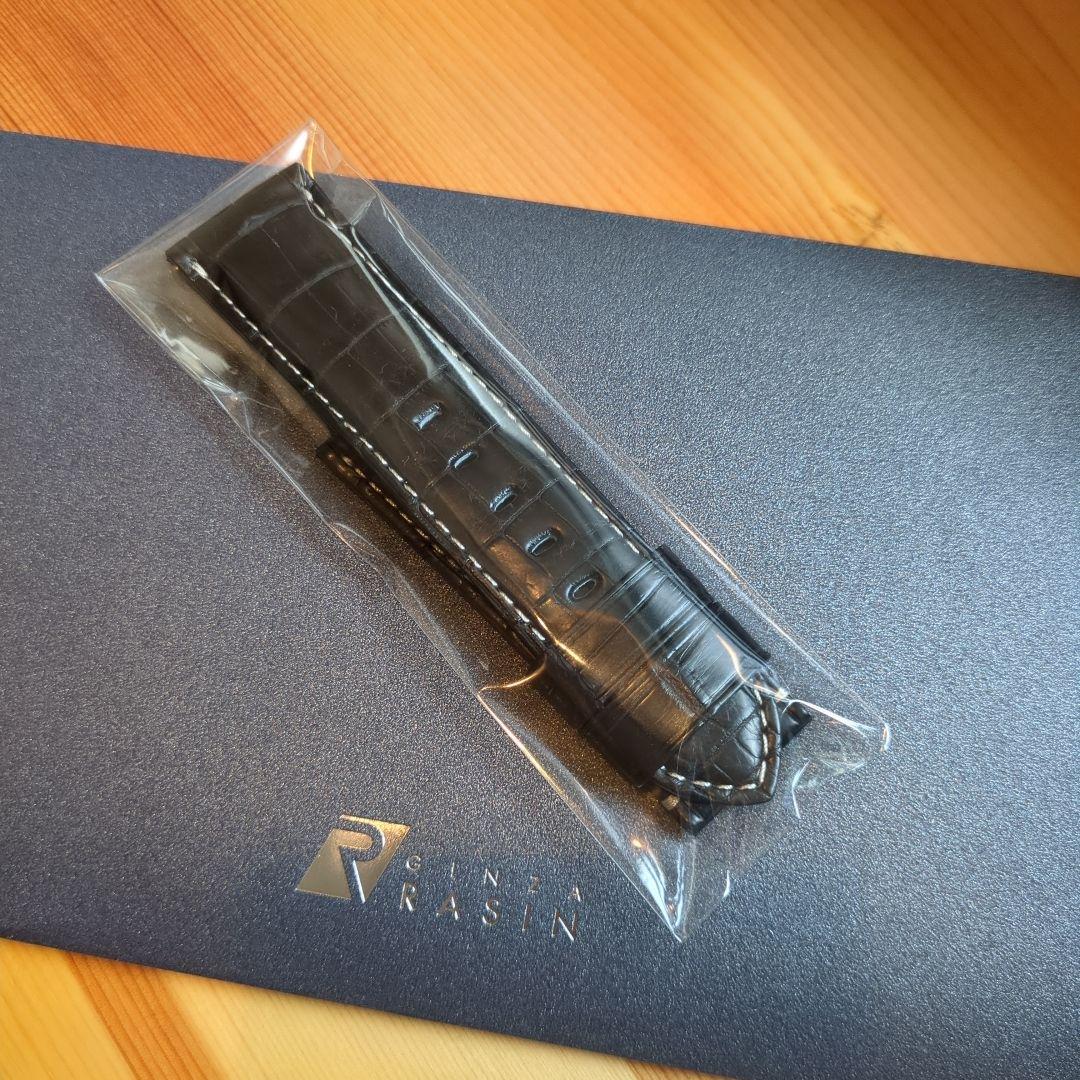 けんけん様購入予定　パネライ 　非純正　クロコダイル風 レザー バンド