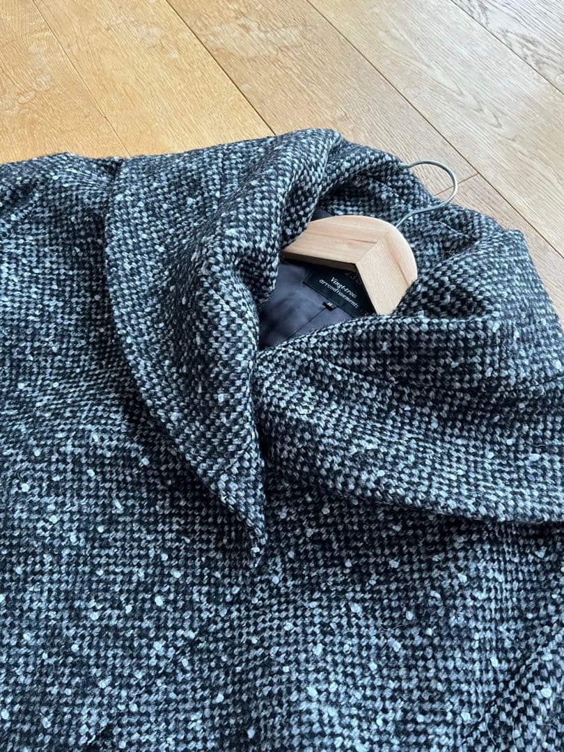 美品✨23区 ツイード ロングコート ショールカラー ＊最終価格＊