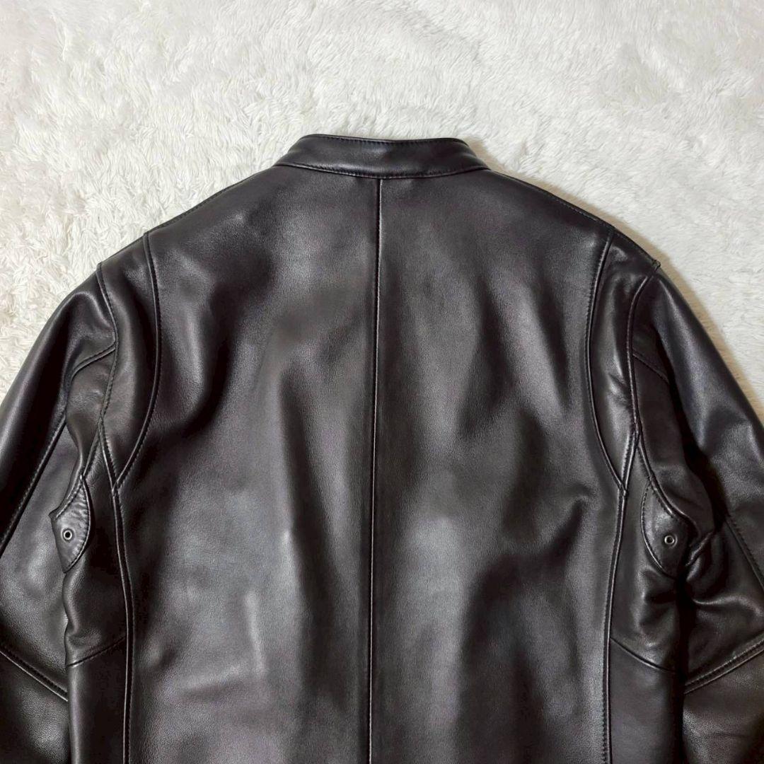 美品✨ ユナイテッドアローズ ラムレザー シングルライダース 羊革 黒 XL