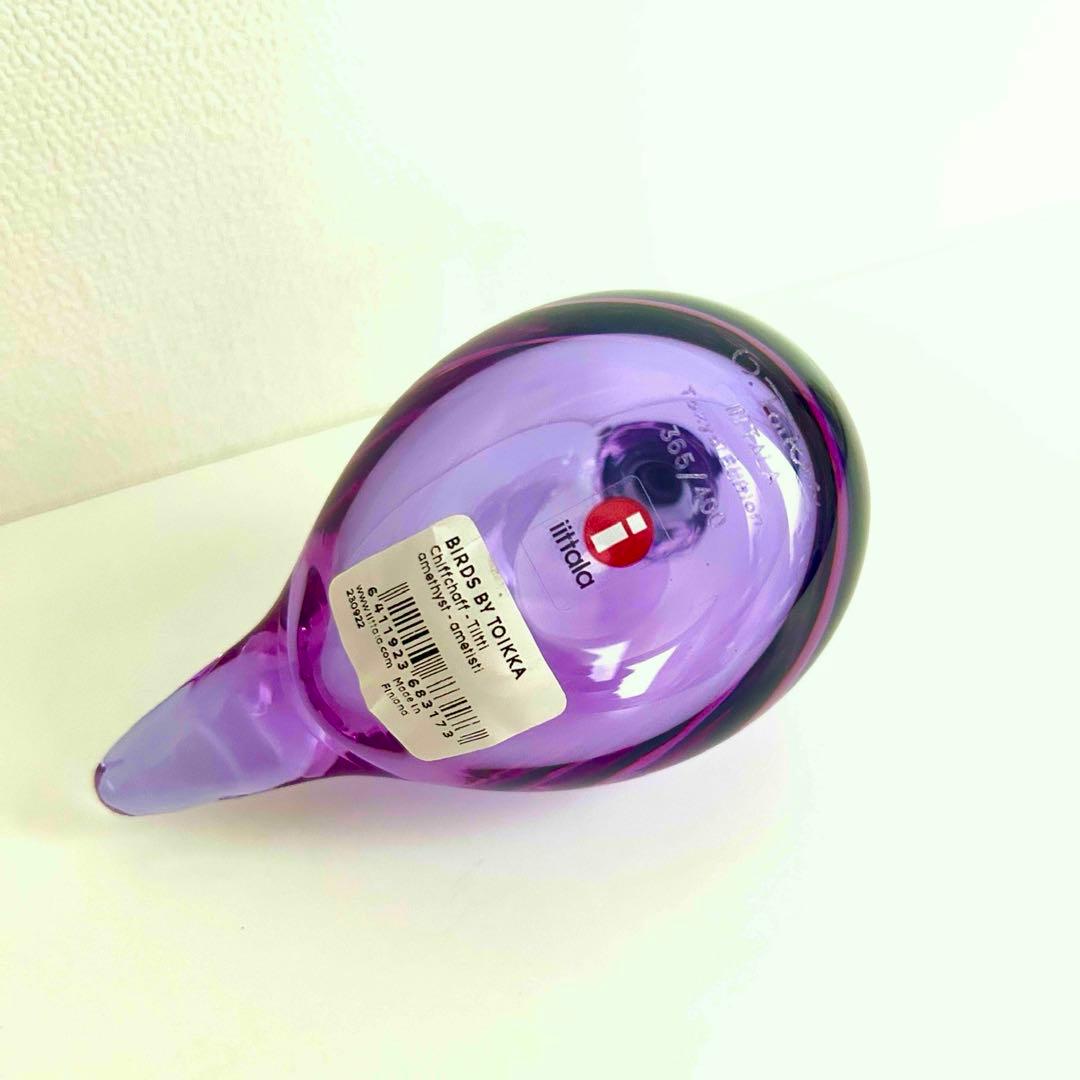 新品イッタラ バード オイバトイッカ チフチャフ アメジスト表参道