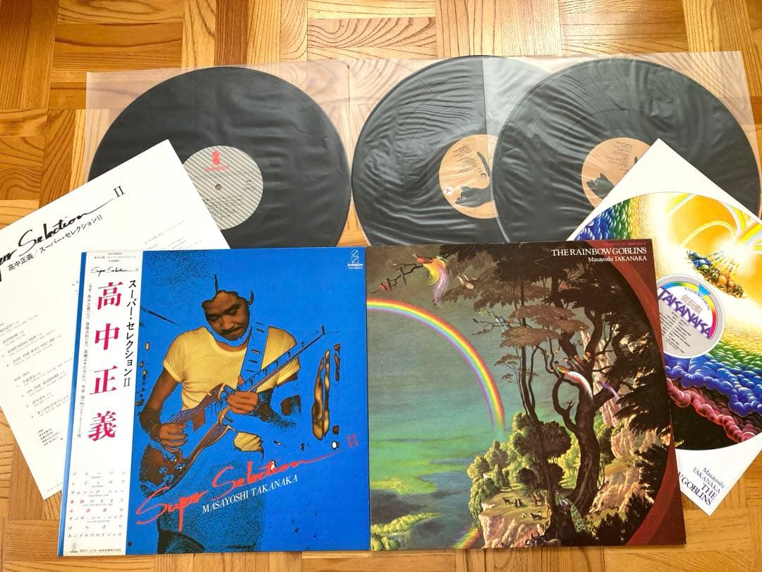 【良品多】LP 高中正義 まとめて 虹伝説　ブラジリアン・スカイズ　セカンド　〜