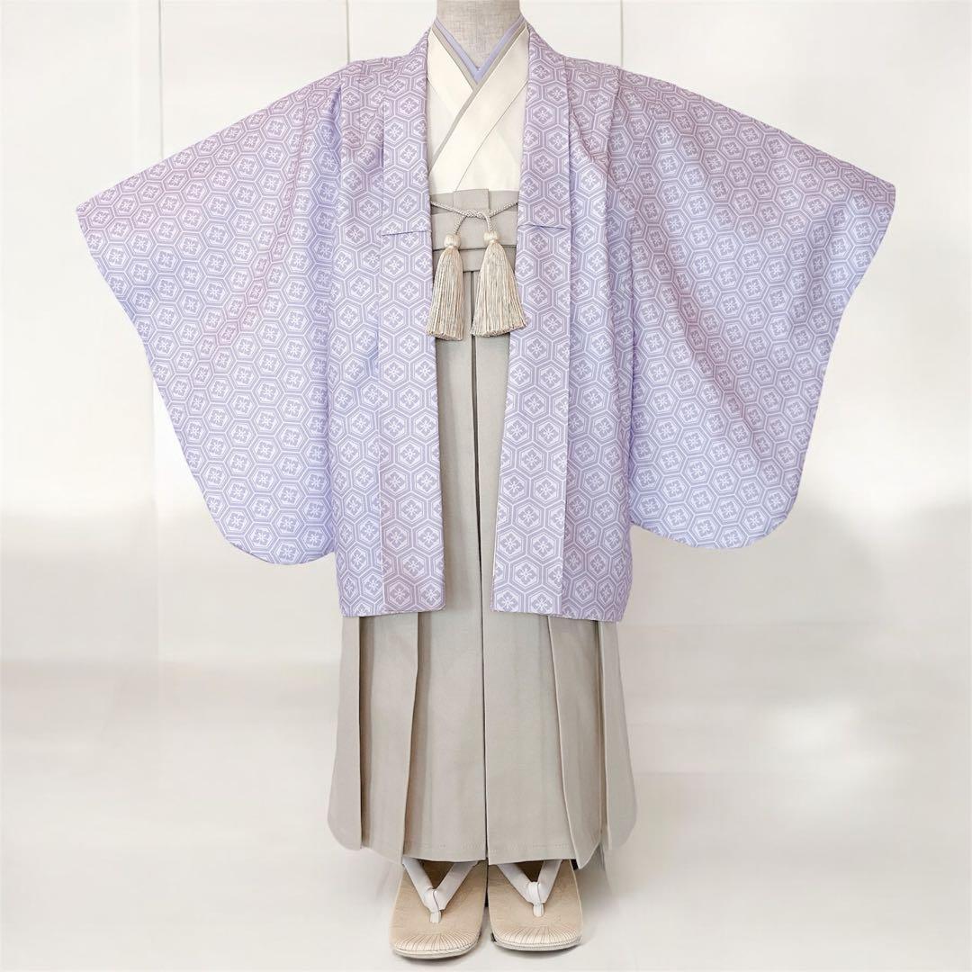 ［亀甲花菱］5歳 七五三 ꕤ 羽織袴5点セット
