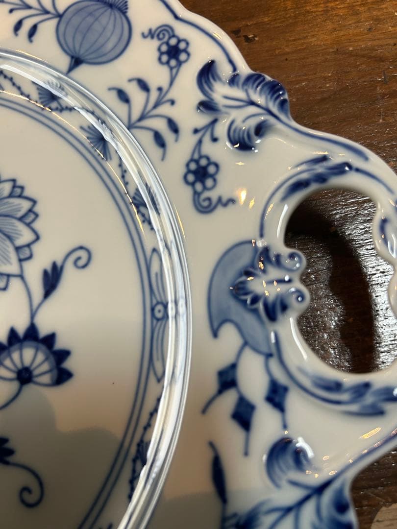 マイセン ブルーオニオン約30cm(持ち手のある方の長さ)