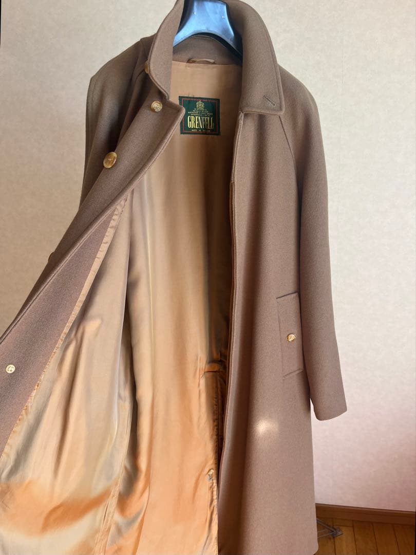 j*l様 Grenfell コート ステンカラーコート ウール キャメル 英国製