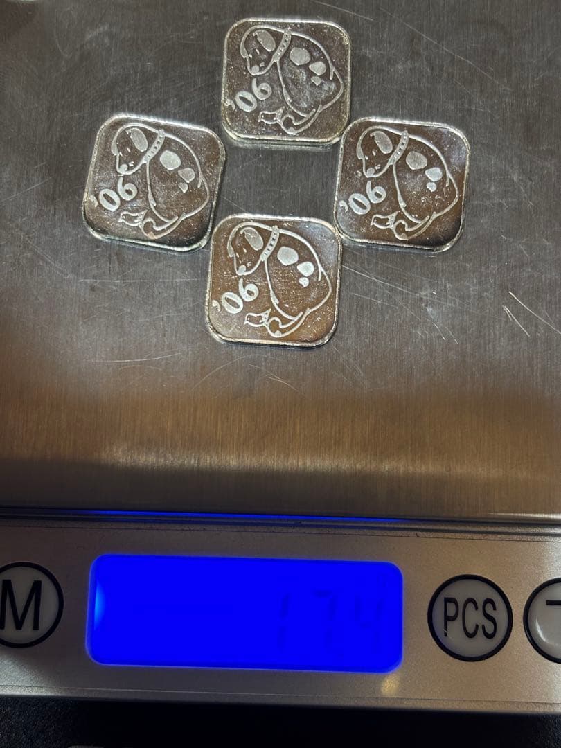 造幣局　純銀メダル　イヌ　4枚セット　桜の通り抜け　シルバー