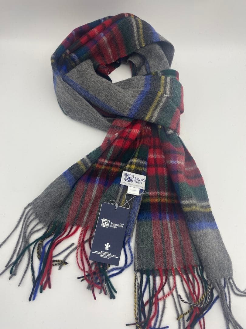 JOHNSTONS ジョンストンズ 中判チェックストール　グレースチュワート
