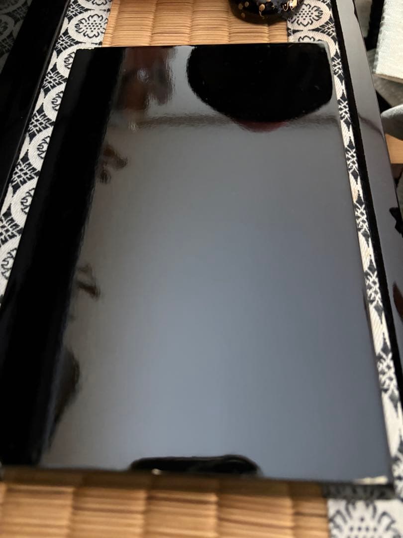 雛人形 七段飾り 台・屏風・道具③④⑤ 三段重/ぼんぼり/桜橘 ※シミ色あせあり