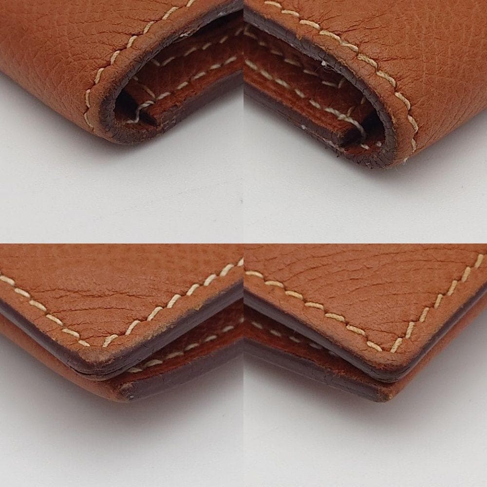 HERMES ベアンスフレ ブラウン U刻印 長財布 ゴールド金具 エルメス