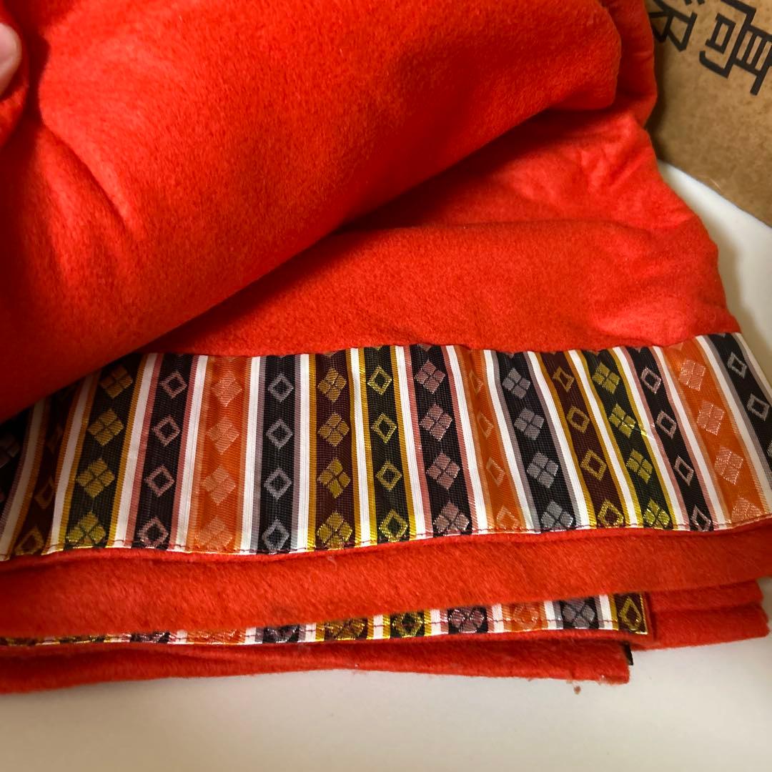 昭和レトロ　秀月雛人形 35号7段 スチール製 雛段 敷物　毛せん　毛氈つき