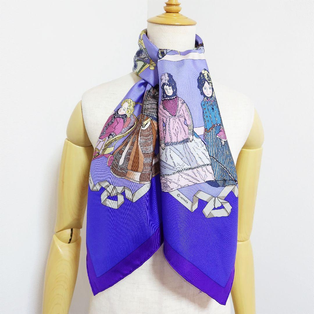 ✨️クリーニング済✨️エルメス スカーフ カレ90 Hallo Dolly