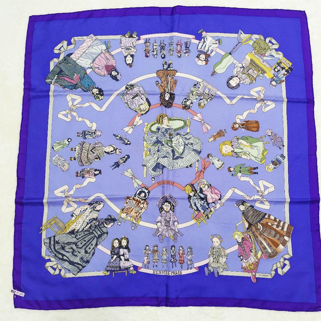 ✨️クリーニング済✨️エルメス スカーフ カレ90 Hallo Dolly