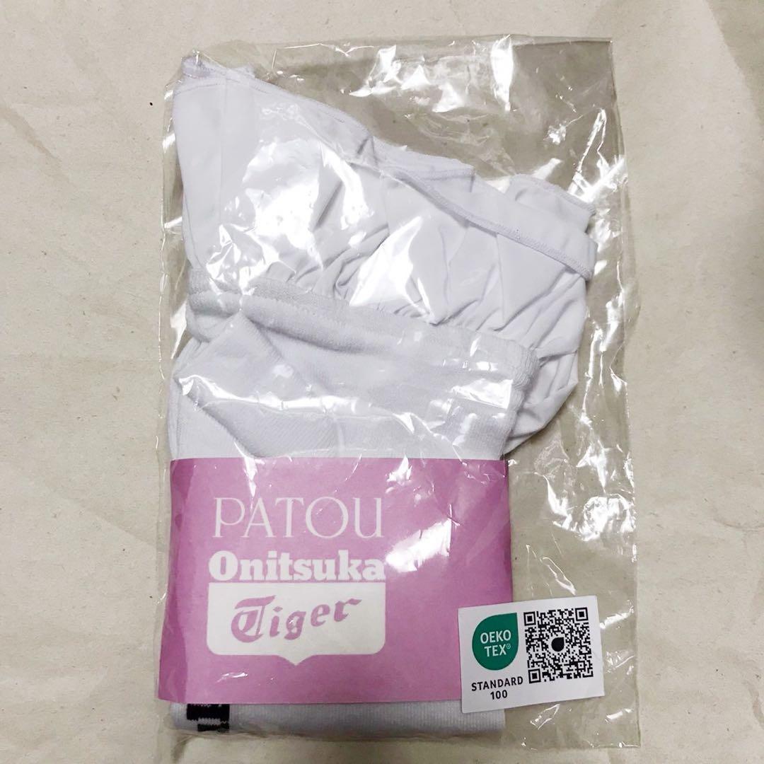 patou オニツカタイガー socks 靴下 ホワイト ブラック S フリル