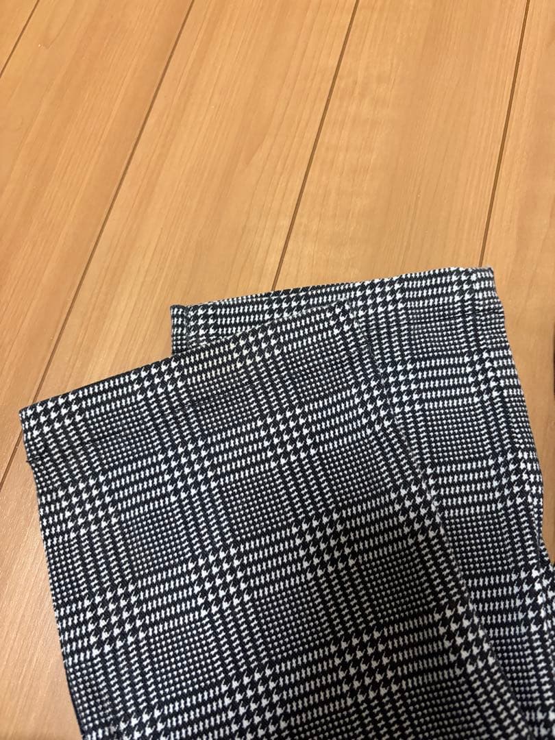 パーリーゲイツ 裏起毛 千鳥 チェック パンツ サイズ4 M相当 星条旗