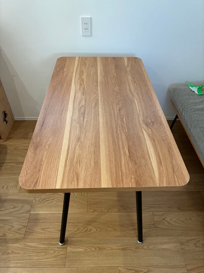 木目調シンプルモダン長方形テーブル