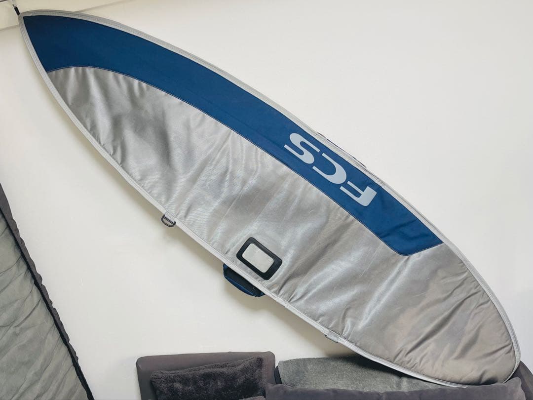 FCS サーフボードケース／シルバー・ブルー