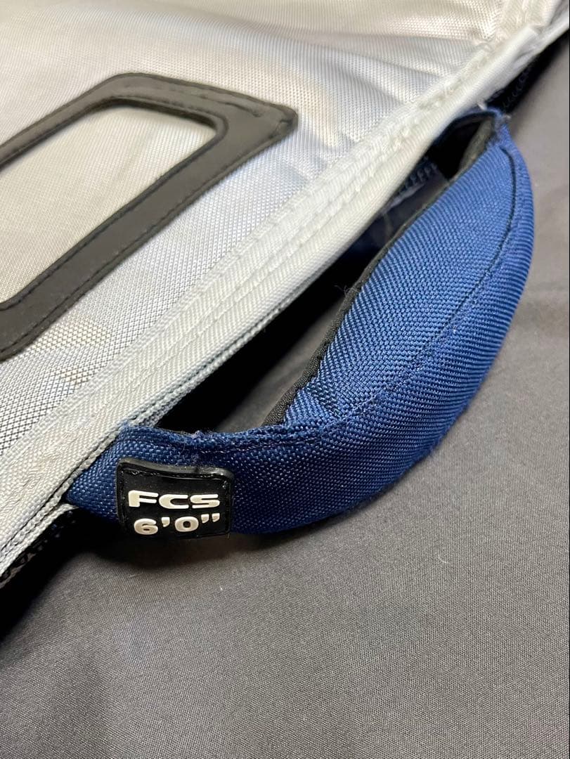 FCS サーフボードケース／シルバー・ブルー