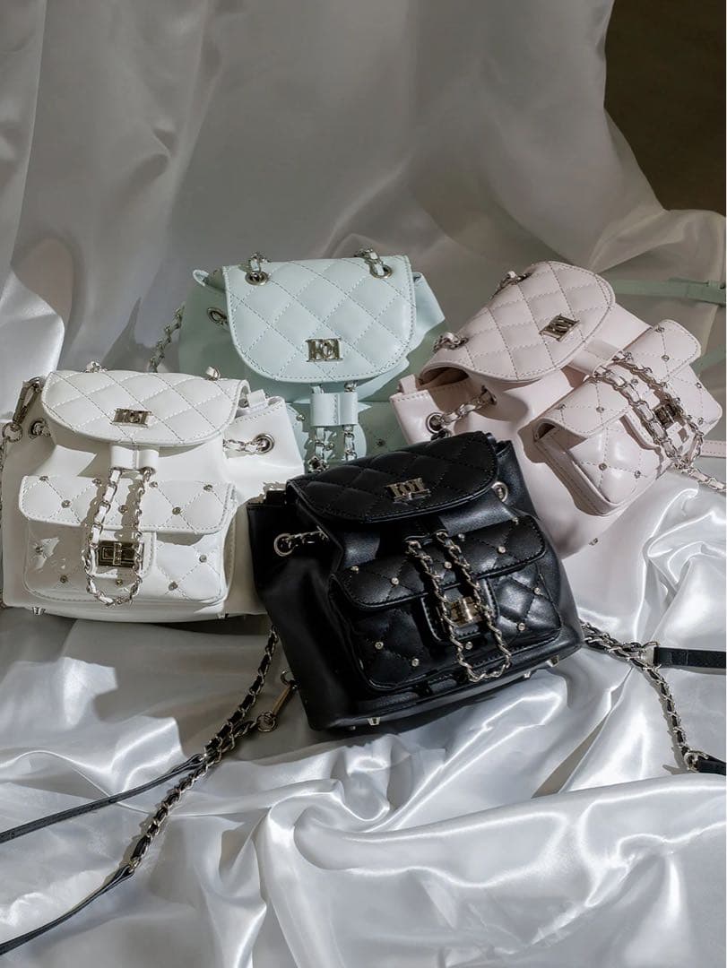 《最安値》darich キルティングビジューミニリュック