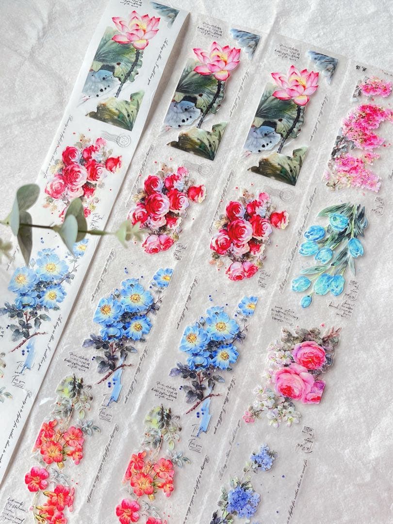 ⭐️SALE⭐️ 蓝莓不蓝手账《花海切模》海外マスキングテープ　マステ 【2705】