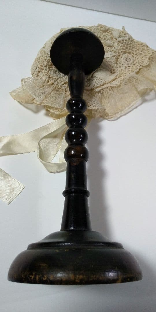 アンティーク レース ボンネット アンティーク ハットスタンド ベビー ドール